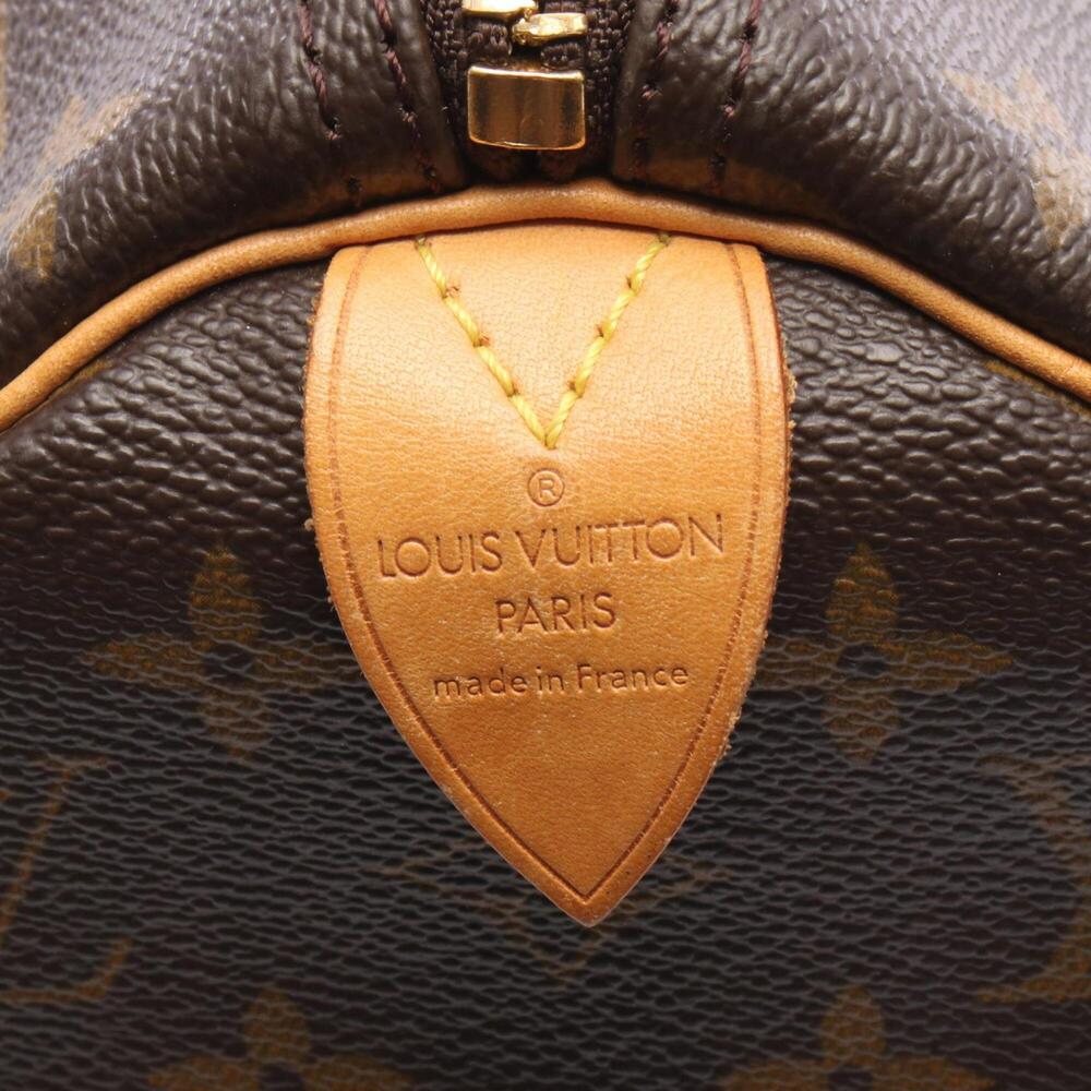 LOUIS VUITTON Brown Monogram Leather Keepall 45 Boston Bag - Picture 4 of 11
